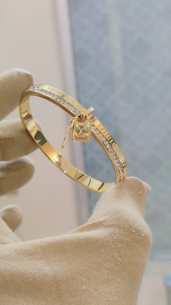 Louis Vuitton Stainless Steel Branded Bracelet (First Copy) - Image 3